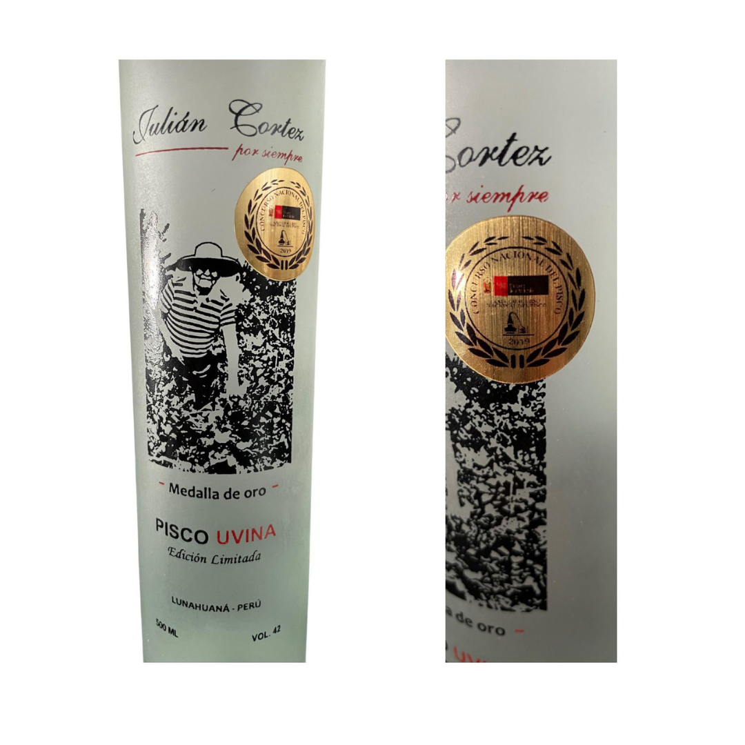 Pisco Julian Cortez Medalla de oro 2019 500ml