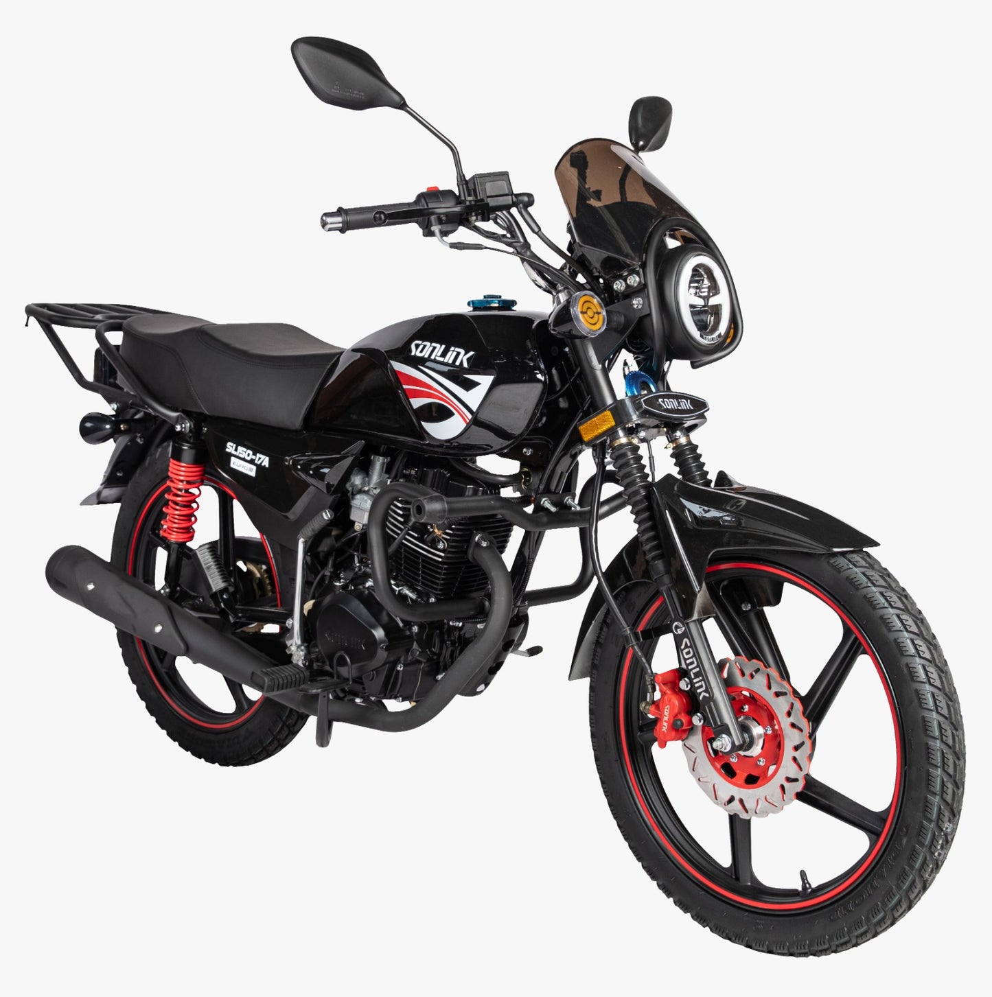 Moto Sonlink Sl150 17a , 150cc,5 Velocidades, eléctrico Pedal, Led