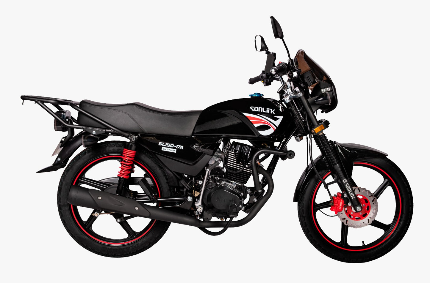 Moto Sonlink Sl150 17a , 150cc,5 Velocidades, eléctrico Pedal, Led