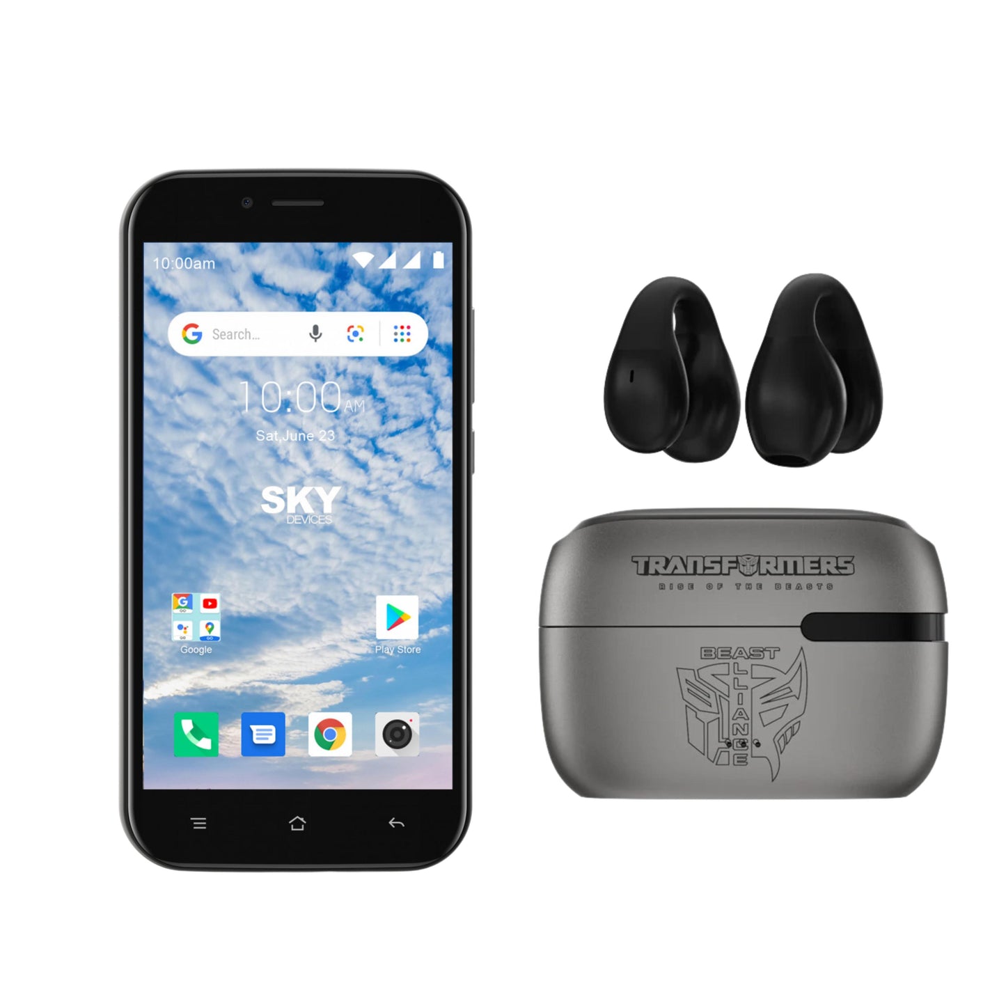 Celular Sky + Audifonos TF-T05 Transformer