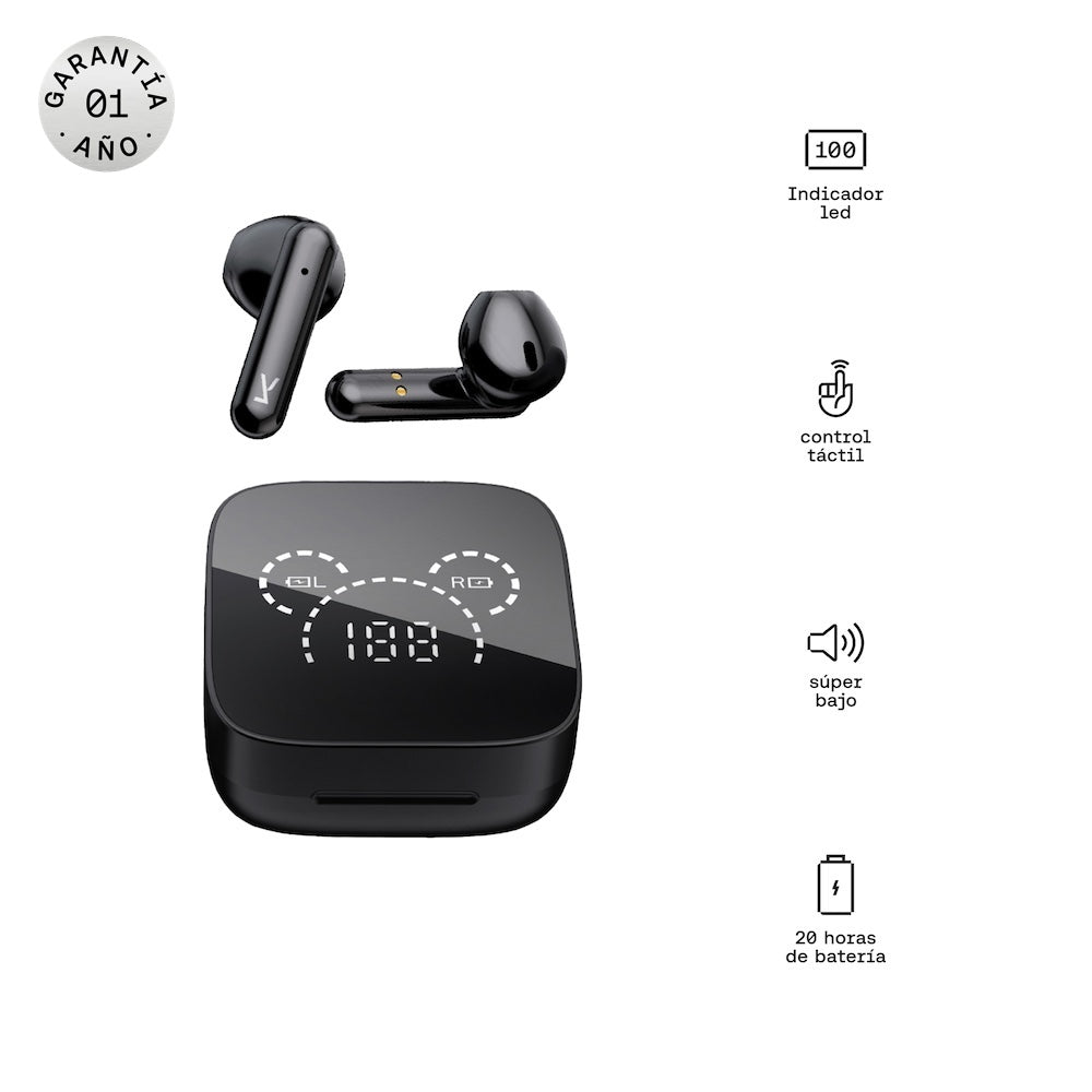 CELULAR IPRO K5 4G BLACK DS + Kuzler True Wireless SUPER BASS EARVIBES-101 Negro