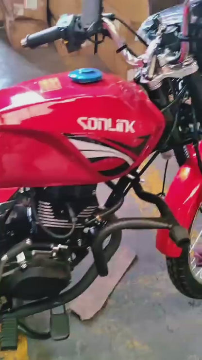 Moto Sonlink Sl150 17a , 150cc,5 Velocidades, eléctrico Pedal, Led