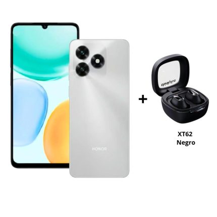 Celular HONOR X5c silver 4GB RAM 128GB + Lenovo XT62 Negro