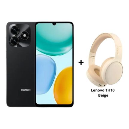 Celular Honor X5c Dual Sim 128gb 4gb Negro + Lenovo TH10 Beige