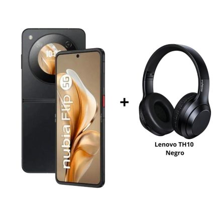 Celular ZTE NUBIA FLIP 8 GB 256 GB, 50MP + Lenovo TH10 Negro