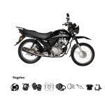 Moto Sonlink Urbana SL200-A4 200CC 13.5HP 5 Vel. USB Negro