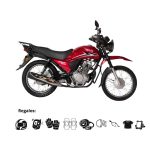 Moto Sonlink Urbana SL200-A4 200CC 13.5HP 5 Vel. USB Rojo