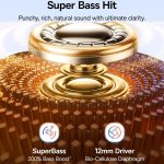 Audifonos inalambricos Baseus BC1 Clip, bateria 38 horas, 4 microfonos, ergonomico, control de grave - Imagen 4