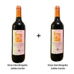 Pack 2 Botellas Vino Tinto Julián Cortez 750ml Semi Seco - Edición Premium Lunahuaná
