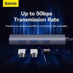 HUB adaptador multifuncional Baseus UltraJoy Series 5 puertos HUB Docking Station - Imagen 4