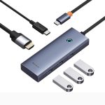 HUB adaptador multifuncional Baseus UltraJoy Series 5 puertos HUB Docking Station - Imagen 2