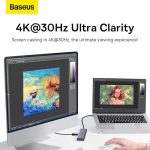 HUB adaptador multifuncional Baseus UltraJoy Series 5 puertos HUB Docking Station - Imagen 6