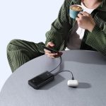 Cargador Baseus powerbank Bipow 2 20000 mah 20W pantalla digital cable tipo c - Imagen 5
