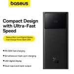 Cargador Baseus powerbank start lord pantalla digital 30000 mAh 30 W carga rapida - Imagen 2