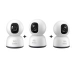 Pack 3 Cámaras de Seguridad Baseus P1 Lite Interior 2K 360° Visión Nocturna