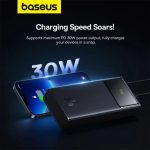 Cargador Baseus powerbank start lord pantalla digital 30000 mAh 30 W carga rapida - Imagen 5