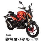 Moto Sonlink Sl200-f9, 200cc, 13.6hp Barras Monoshock Naranja