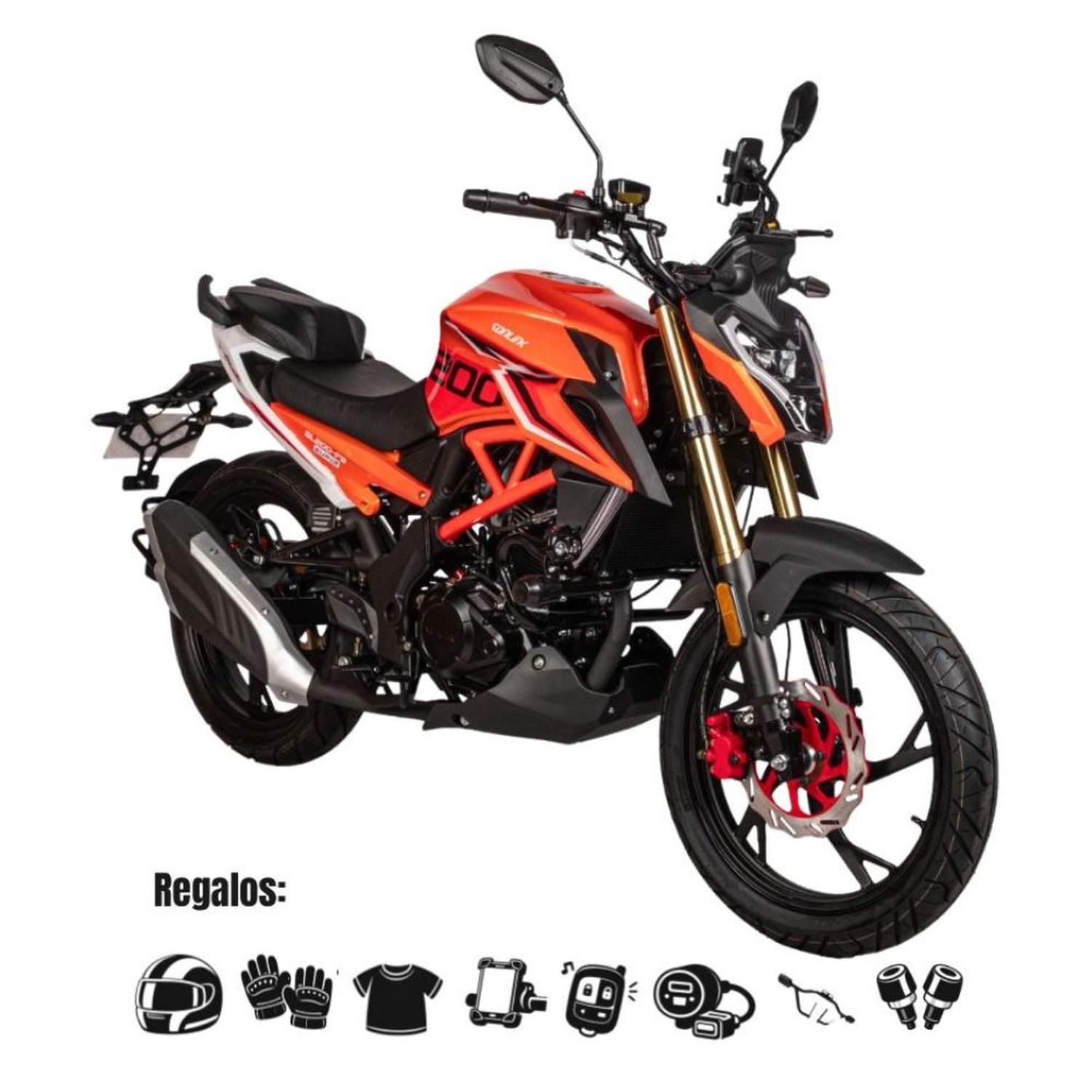 64332539-1532-461c-9479-d74fd04133d5.jpg Moto Sonlink Sl200-f9, 200cc, 13.6hp Barras Monoshock Naranja - Imagen 1