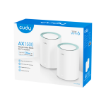 ROUTER REPETIDOR WI-FI 6 CUDY AX1500 2 PACK M1500 MESH COBERTURA 170M² - Imagen 4