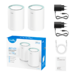 ROUTER REPETIDOR WI-FI 6 CUDY AX1500 2 PACK M1500 MESH COBERTURA 170M² - Imagen 2