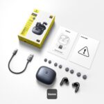 Audifonos inalambricos Baseus BP1 pro cancelacion de ruido,IP55, bateria 55 horas, 6 microfonos IA - Imagen 2
