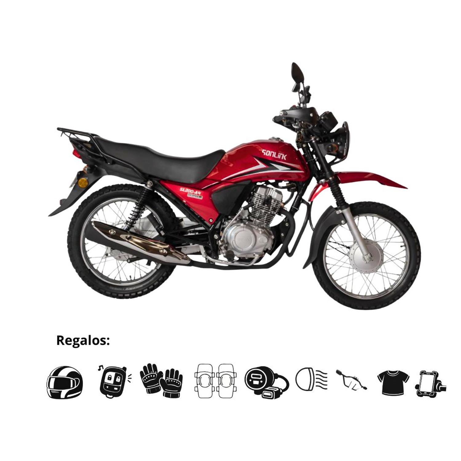 d779e9f5-1d02-40d9-ab03-0d6434e525b7.jpeg Moto Sonlink Urbana SL200-A4 200CC 13.5HP 5 Vel. USB Rojo - Imagen 1