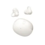Audífonos Bluetooth Baseus BC1 Clip,  batería 38 horas, 4 micrófonos, BT 6.0, control de graves, blancos