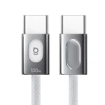 Cable de carga rápida Baseus FrostCore USB-C a USB-C 100 W 1.2 m cereza oscuro