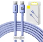 Cable Baseus Crystal Shine USB-A a Lightning 2.4 A 1.2 m azul - Imagen 2